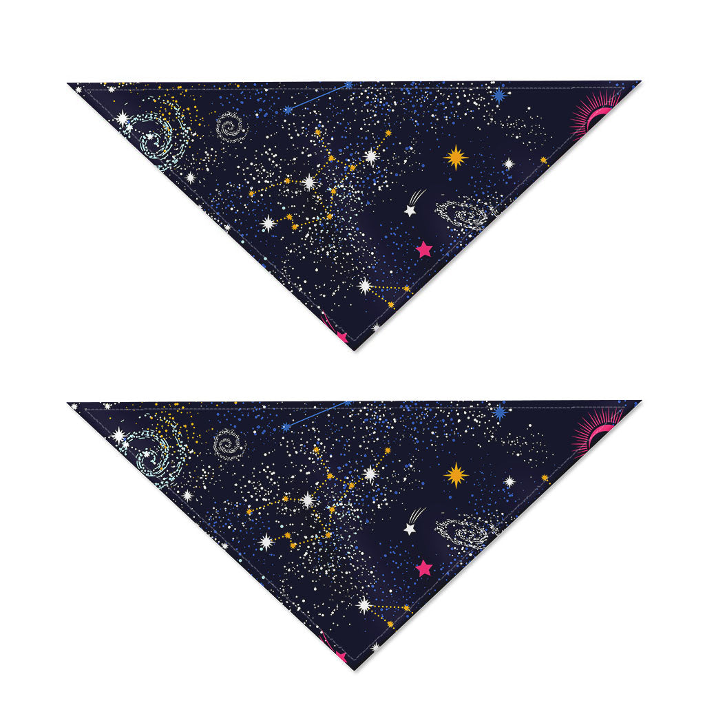 Zodiac Star Signs Galaxy Space Print Dog Bandana