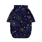 Zodiac Star Signs Galaxy Space Print Dog Zip Up Hoodie