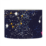 Zodiac Star Signs Galaxy Space Print Drum Lamp Shade
