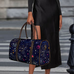 Zodiac Star Signs Galaxy Space Print Duffle Bag