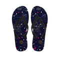 Zodiac Star Signs Galaxy Space Print Flip Flops
