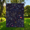Zodiac Star Signs Galaxy Space Print Garden Flag