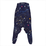 Zodiac Star Signs Galaxy Space Print Hammer Pants