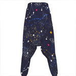 Zodiac Star Signs Galaxy Space Print Hammer Pants