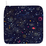 Zodiac Star Signs Galaxy Space Print Hand Towel