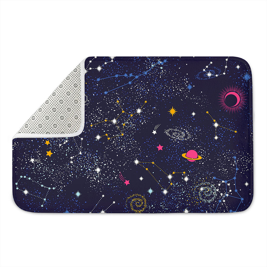 Zodiac Star Signs Galaxy Space Print Indoor Door Mat