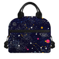 Zodiac Star Signs Galaxy Space Print Insulated Lunch Bag