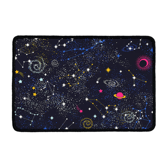 Zodiac Star Signs Galaxy Space Print Kitchen Mat