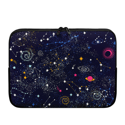 Zodiac Star Signs Galaxy Space Print Laptop Sleeve