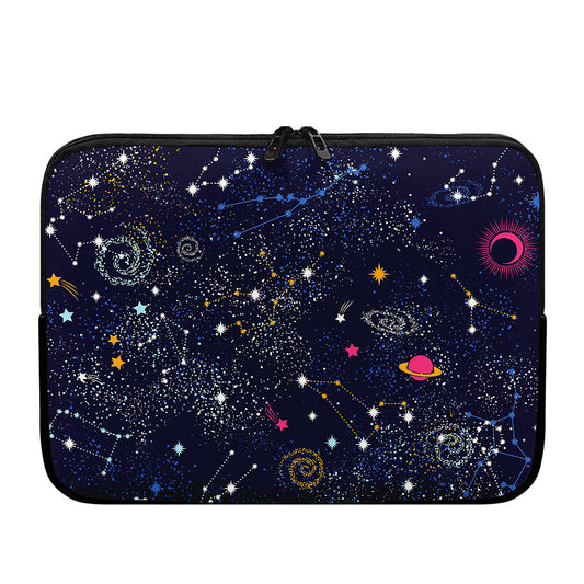 Zodiac Star Signs Galaxy Space Print Laptop Sleeve