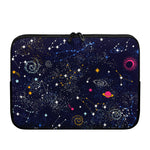 Zodiac Star Signs Galaxy Space Print Laptop Sleeve
