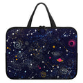 Zodiac Star Signs Galaxy Space Print Laptop Sleeve With Handle
