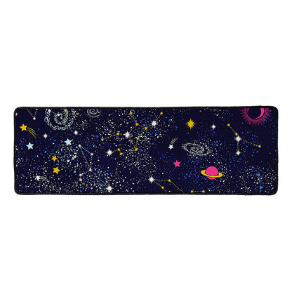 Zodiac Star Signs Galaxy Space Print Long Kitchen Mat