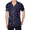 Zodiac Star Signs Galaxy Space Print Men's Shirt