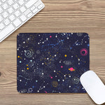 Zodiac Star Signs Galaxy Space Print Mouse Pad