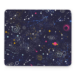 Zodiac Star Signs Galaxy Space Print Mouse Pad