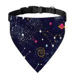 Zodiac Star Signs Galaxy Space Print Over The Collar Dog Bandana