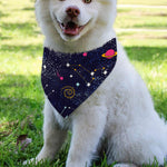 Zodiac Star Signs Galaxy Space Print Over The Collar Dog Bandana