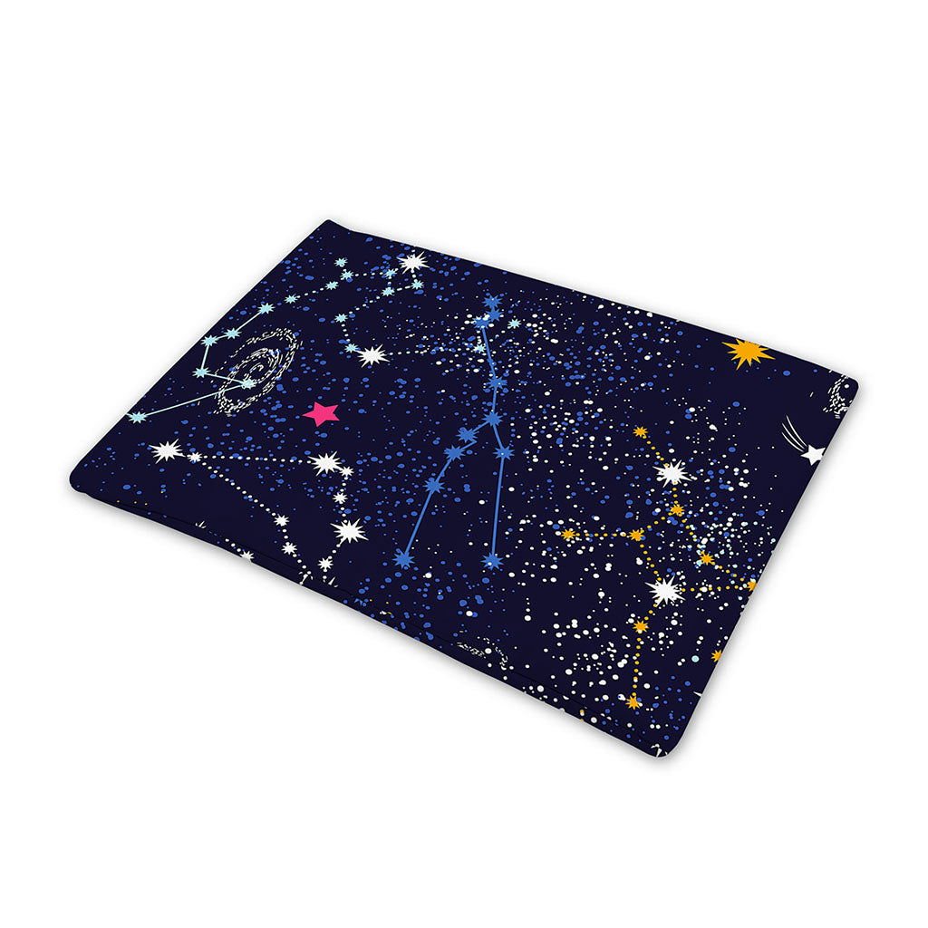 Zodiac Star Signs Galaxy Space Print Pet Cooling Mat Cover