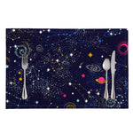 Zodiac Star Signs Galaxy Space Print Placemat