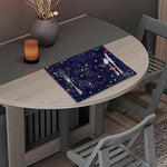 Zodiac Star Signs Galaxy Space Print Placemat