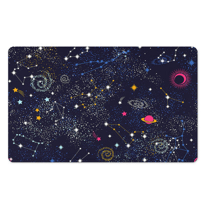 Zodiac Star Signs Galaxy Space Print Polyester Doormat