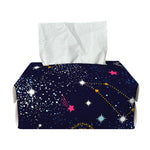 Zodiac Star Signs Galaxy Space Print Rectangle Tissue Box Cover