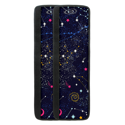 Zodiac Star Signs Galaxy Space Print Refrigerator Handle Covers