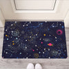 Zodiac Star Signs Galaxy Space Print Rubber Doormat