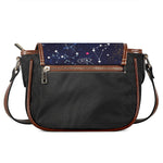 Zodiac Star Signs Galaxy Space Print Saddle Bag