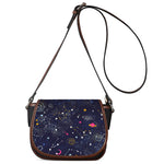 Zodiac Star Signs Galaxy Space Print Saddle Bag