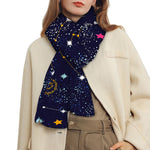 Zodiac Star Signs Galaxy Space Print Scarf