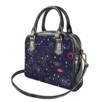 Zodiac Star Signs Galaxy Space Print Shoulder Handbag