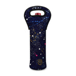 Zodiac Star Signs Galaxy Space Print Single Neoprene Wine Tote
