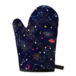 Zodiac Star Signs Galaxy Space Print Single Oven Mitt