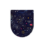Zodiac Star Signs Galaxy Space Print Toilet Lid Cover