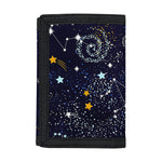 Zodiac Star Signs Galaxy Space Print Trifold Wallet