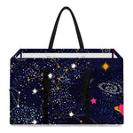 Zodiac Star Signs Galaxy Space Print Utility Tote Bag