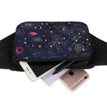 Zodiac Star Signs Galaxy Space Print Waist Bag