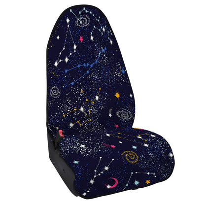 Zodiac Star Signs Galaxy Space Print Waterproof Car Seat Cover