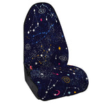 Zodiac Star Signs Galaxy Space Print Waterproof Car Seat Cover