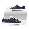 Zodiac Star Signs Galaxy Space Print White Low Top Sneakers