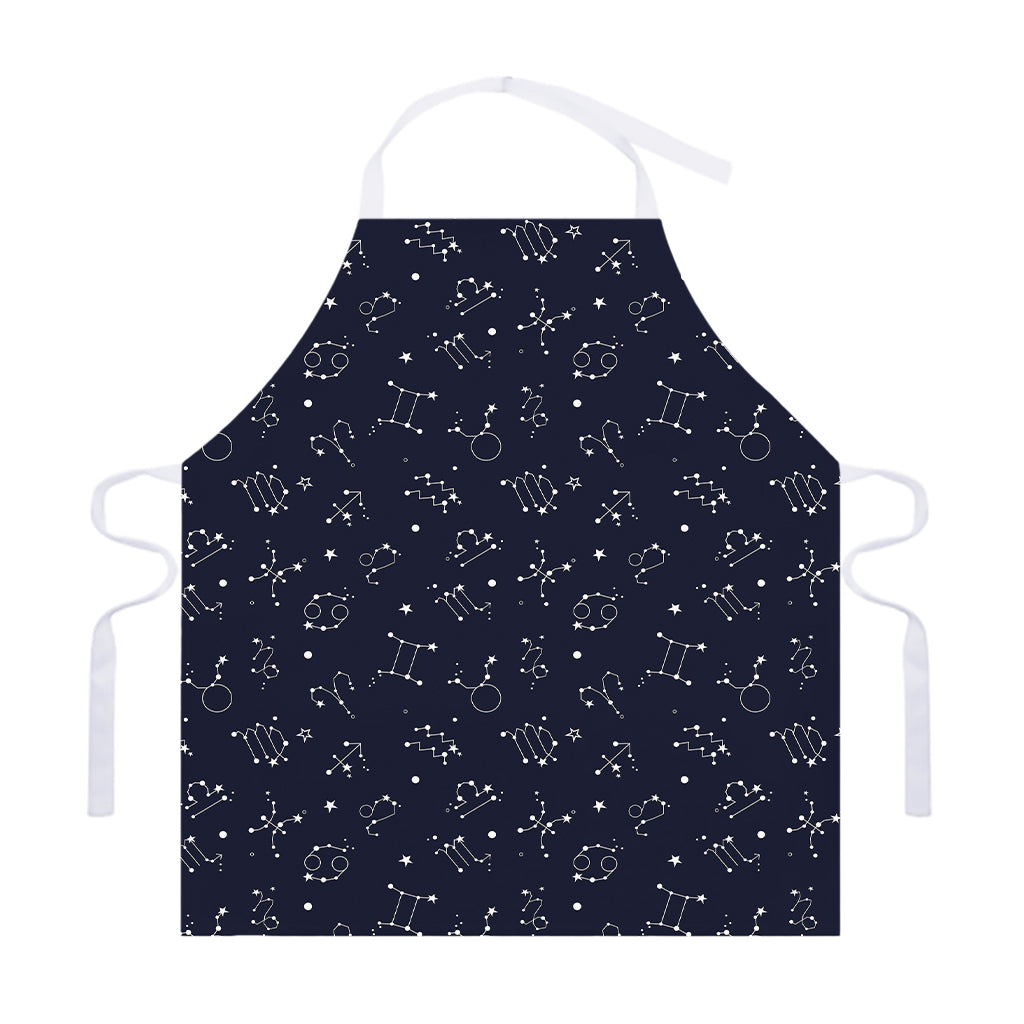 Zodiac Star Signs Pattern Print Adjustable Apron