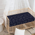 Zodiac Star Signs Pattern Print Baby Crib Sheet