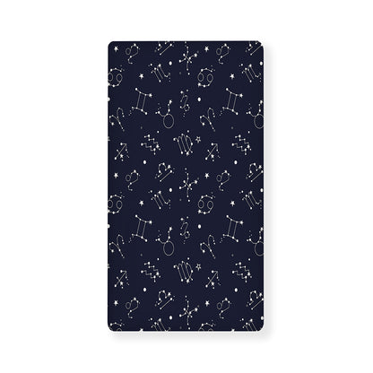 Zodiac Star Signs Pattern Print Baby Crib Sheet