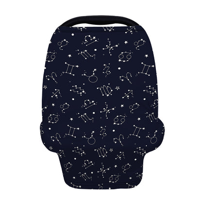 Zodiac Star Signs Pattern Print Baby Seat Cover