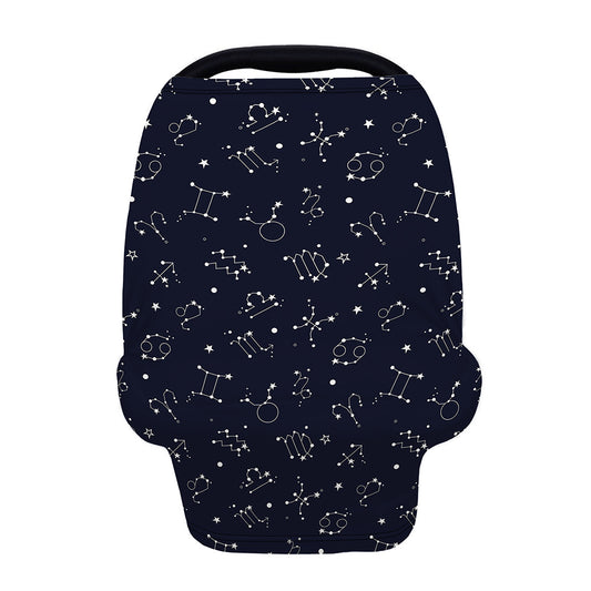 Zodiac Star Signs Pattern Print Baby Seat Cover