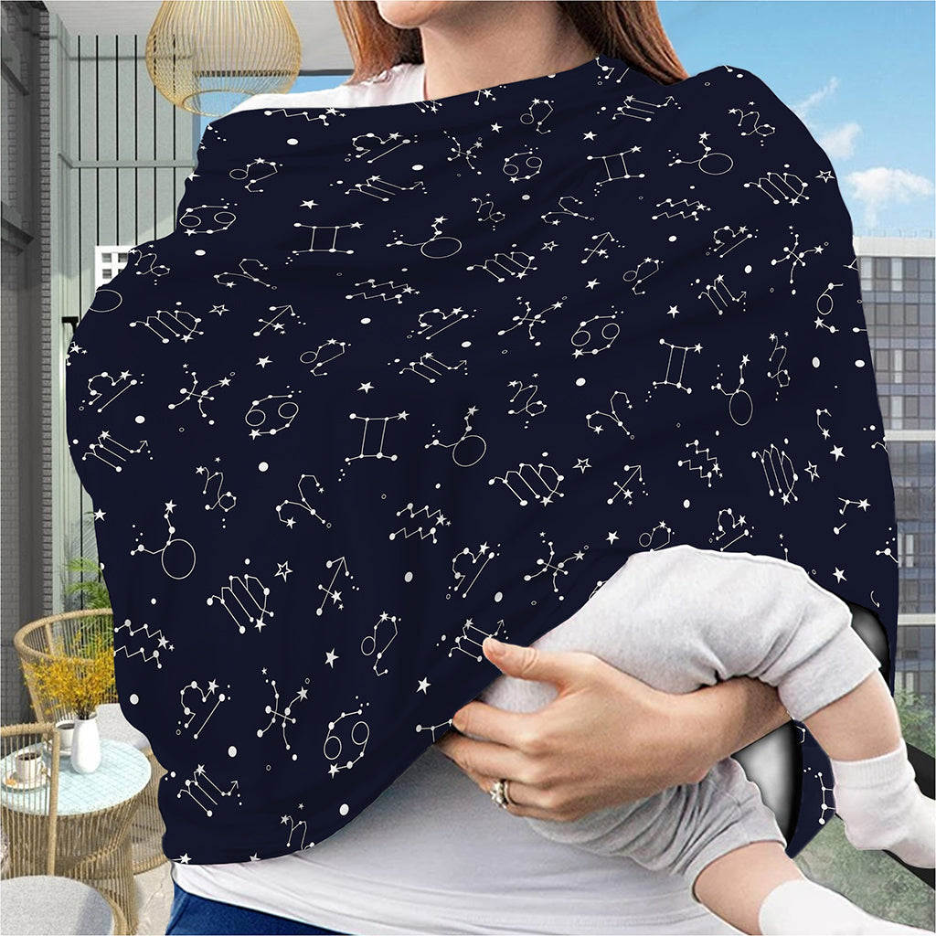 Zodiac Star Signs Pattern Print Baby Seat Cover
