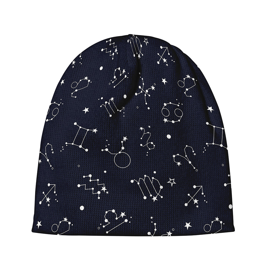 Zodiac Star Signs Pattern Print Beanie
