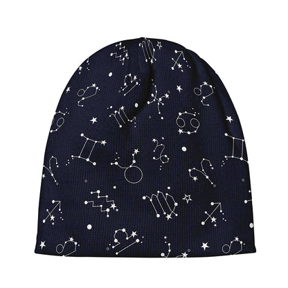 Zodiac Star Signs Pattern Print Beanie